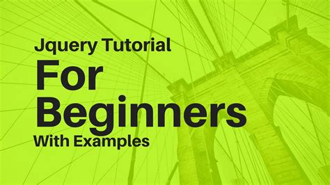 Jquery Tutorial For Beginners Youtube