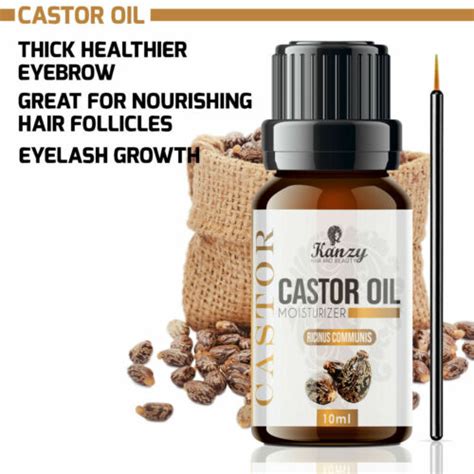 100 Pure Organic Castor Oil For Eyelashes Eyebrows Hair Growth Body