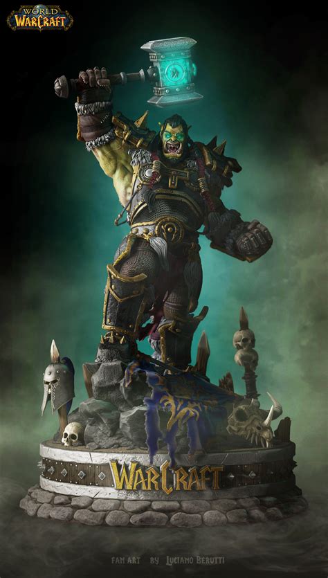 Artstation Wow Thrall Fan Art Collectible Statue