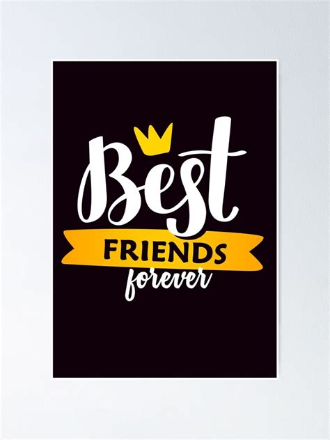 Best Friends Forever White Infinity Sign Poster For Sale By Beakraus