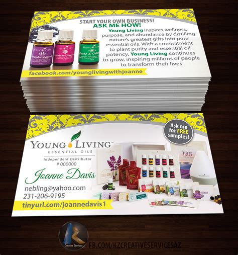 Young Living Business Card 5 · Kz Creative Services · Online Store