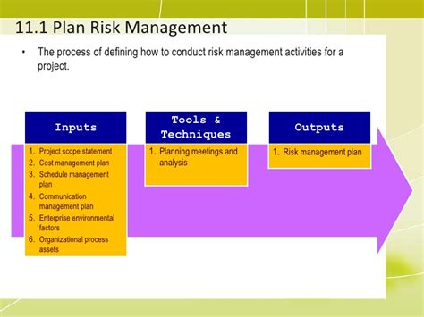 Many persons downplay the importance of risk management on projects often to the detriment of the project's success. What is the importance of project risk management ...