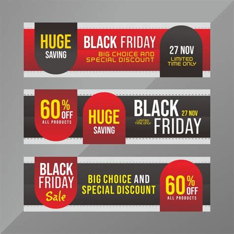 Premium Vector Black Friday Discount Banner Template