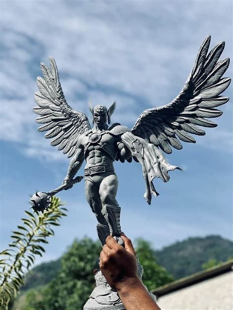 Hawkman Statue 3d Print Model By 3dmodeldesigner