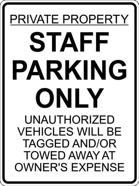 Staff Parking Sign Ubicaciondepersonascdmxgobmx