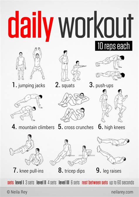 Easy Daily Workout This Site Has Lots Of Other Workout Infographics