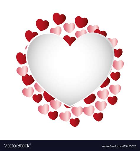 Hearts And Love Frame Royalty Free Vector Image