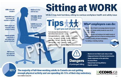 Infographic Office Desk Work Safety