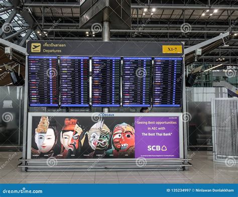 Interior Of Bangkok Suvarnabhumi Bkk Editorial Photography Image Of