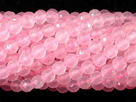 Rose Quartz 6mm Faceted Round Beads 15 Inch Full Strand Etsy