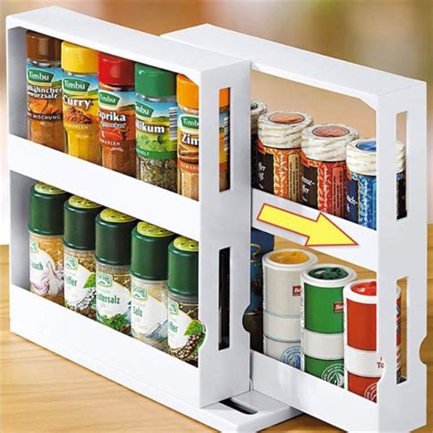 Multi Function Rotating Spice Rack Organizer Kitchen Cabinet Cupboard