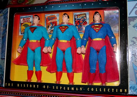 The History Of Superman 12 Action Figure Set Depicts The Man Of Steel