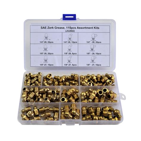 PC Grease Nipples Brass Kit Rivnut Fastening Systems