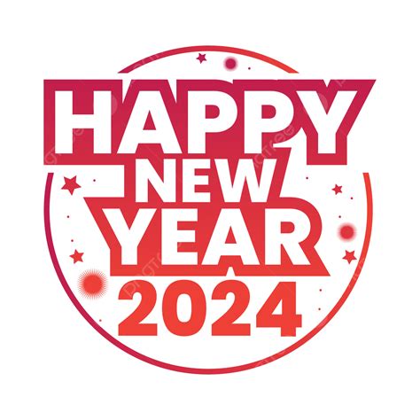 Happy New Year 2024 Colorful Vector Design Template Happy New Year