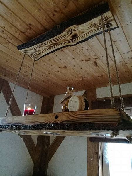 Selber machen schone lampen living at home. Hängelampen - Deckenlampe Hängelampe rustikal romantisch Holz - ein Designerstück von Maxine74 ...