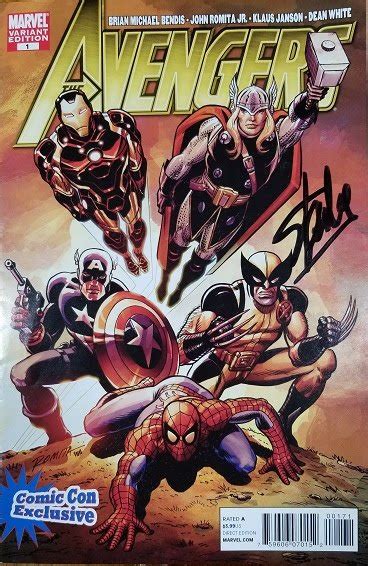 Marvel Avengers Comic Book Signed By Stan Lee — Lightspeed Fine Art