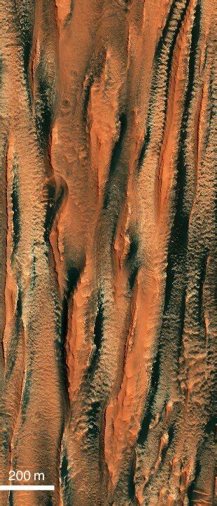 11 Yardangs On Mars Section Of Hirise Image Esp0230511865 North Is