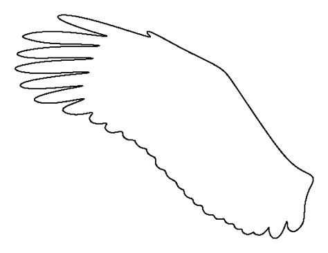 Printable Eagle Wing Template