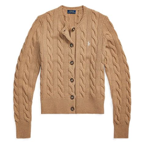 Polo Ralph Lauren Wool Blend Cable Knit Cardigan Jarrold Norwich