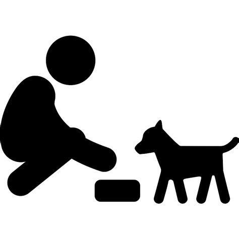 Feeding A Dog Vector Svg Icon Svg Repo