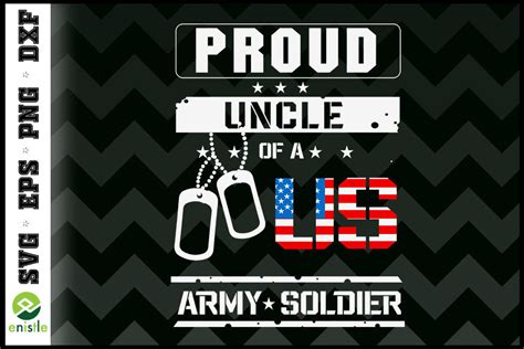 Proud Uncle Of A Us Army Soldier Shirt By Enistle Thehungryjpeg