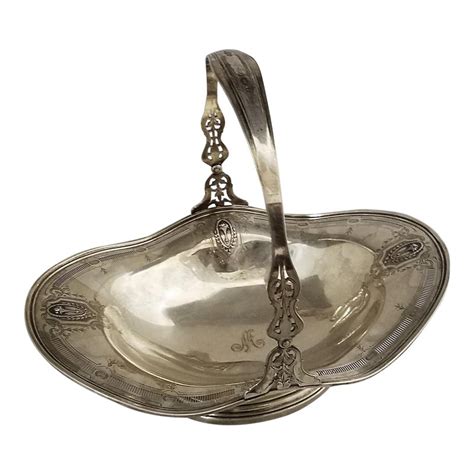 Circa 1915 Frank Whiting Sterling Silver Basket Antiques Resources