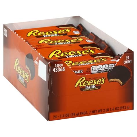 reese s dark chocolate peanut butter cups 1 5 oz 24 count