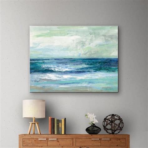 Artwall Silvia Vassilevas Tide Gallery Wrapped Canvas Ocean Waves