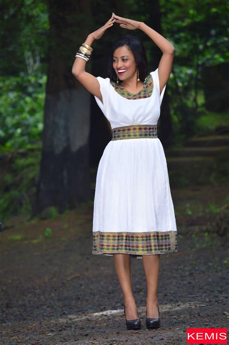 Fit And Flare Dress African Midi Dress Ethiopian Habesha Image 0 Ethiopian Dress Ethiopian