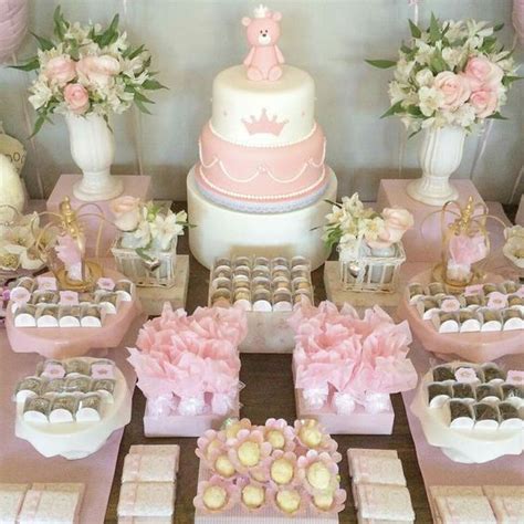 Mesas De Postres Para Baby Shower Modernos Tendencias 2019