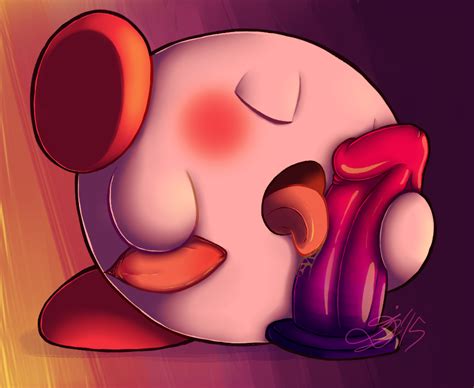 Rule 34 Alien Blush Closed Eyes Dalprons Dildo Fellatio Kirby Kirby Series Lying Male