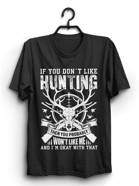 Hunting T Shirt And Poster Vector Design With Funny Quote Outdoor Adventure With Deer Skull