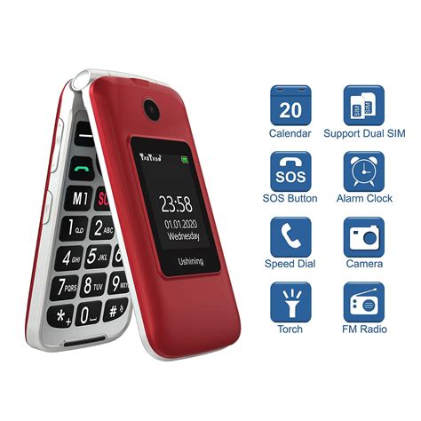 Buy Ushining Senior Flip Phone Unlocked 3g Sos Big Button Unlocked T