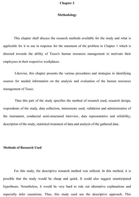 Thesis Methodology Examples Dissertation Proposals And Writing