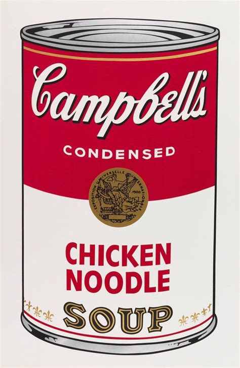 Andy Warhol Campbells Soup I Chicken Noodle Fands Ii45 Andy Warhol