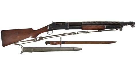 Wwi Era Us Winchester Model 1897 Trench Shotgun With Bayonet Rock