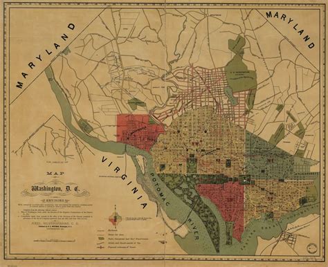 Exploring Washington Dc In 1887 An Incredible Old Map