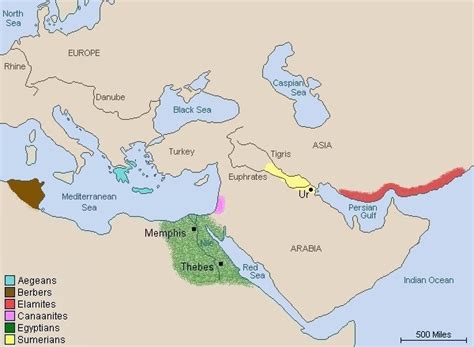 Mediterranean Maps 3000 Bc
