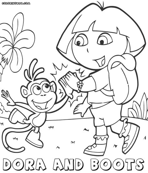 Simple pdf printables featuring dora, backpack, diego, boots, swiper and more! Dora and Boots coloring pages | Coloring pages to download ...