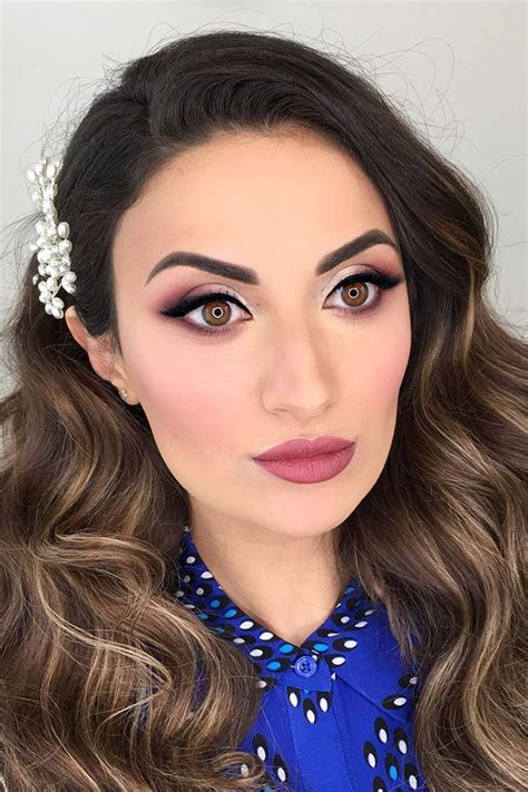 36 Bright Wedding Makeup Ideas For Brunettes Wedding Forward