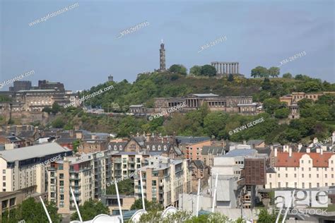 Cityscape View Of Edinburgh Scotland Stock Photo Picture And Rights