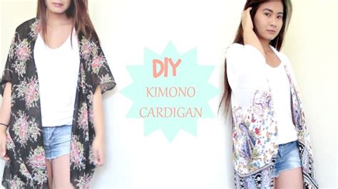I just went shopping yesterday at ion to celebrate the end of my exams (finally), and every major fashion outlet i visited all sold kimonos! DIY: Kimono Cardigan!!! - YouTube
