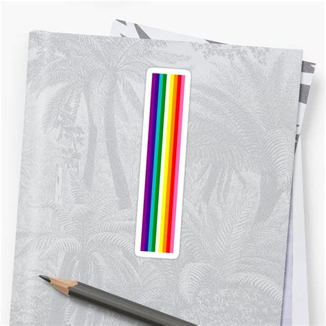 Gay Pride Lgbt Subtle Rainbow Stripe Flag 2018 Lovefest Sticker By Phoxydesign Redbubble