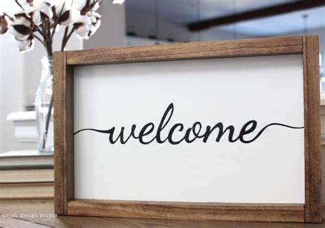 Say Hello To Our Welcome Sign Product Welsh Design Studio