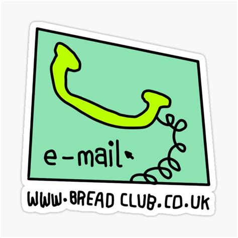 Bread Club Internet Advert Sticker For Sale By Zoebread Redbubble