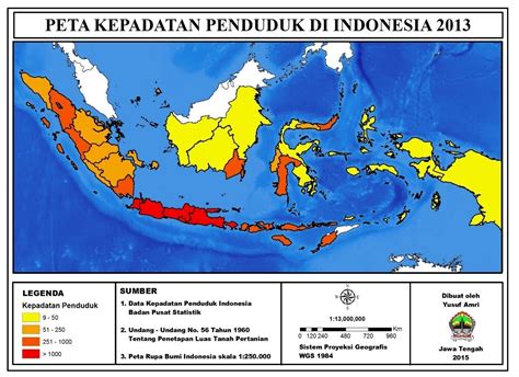 Peta Persebaran Kepadatan Penduduk Di Indonesia Tahun Abad Imagesee