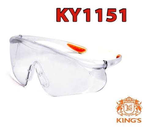 ky1151 kings safety goggles clear or ky1152 kings safety goggles dark smoke safety eyewear