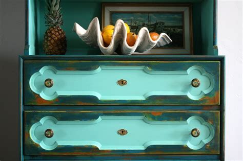 The Turquoise Iris ~ Furniture And Art Teal And Tiffany Blue Vintage