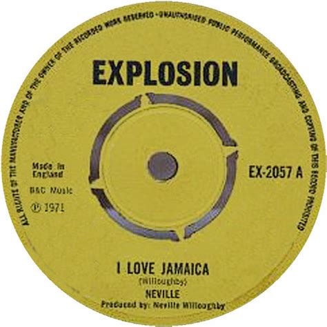 neville i love jamaica 1971 vinyl discogs