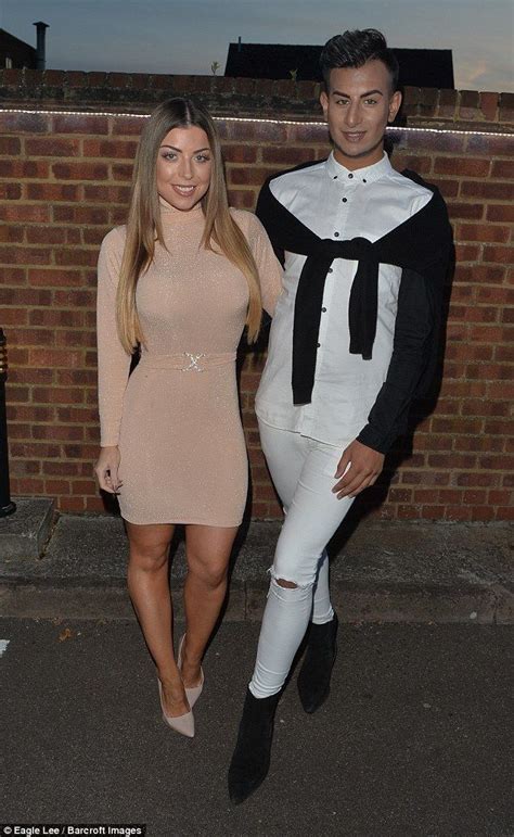 Towie S Abigail Clarke Highlights Her Pert Derriere And Toned Legs Bodycon Mini Dress Towie